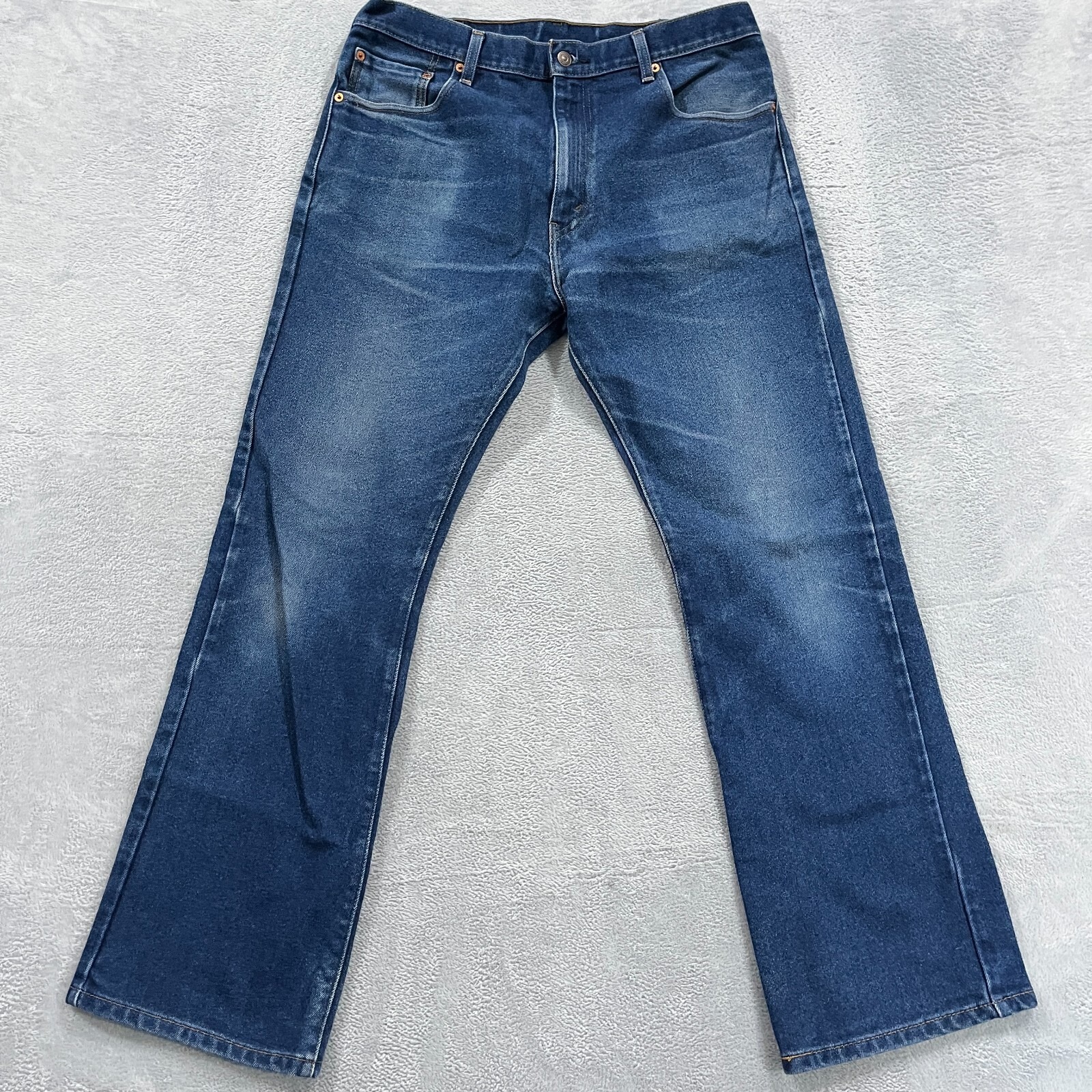 Levis 517 Boot Cut Jean Mens 35x33* Blue Denim Western Rodeo Cowboy Y2k